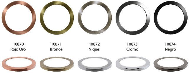 ZEUS 18W Aluminum downlight colored ring